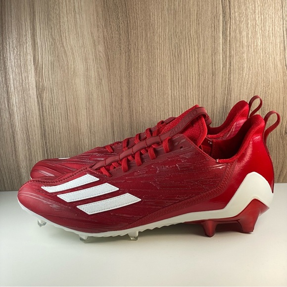 Adidas Adizero 2022 Football Cleats Power Red HP8749 Men’s Size 13 - Picture 2 of 9